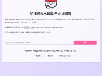 抖音等短视频去水印源码