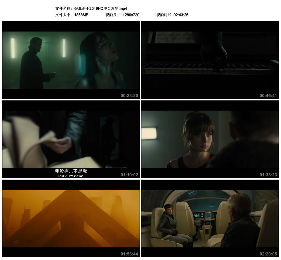 银翼杀手2049 2017年欧美8.5分科幻片《银翼杀手2049》HD大陆公映双语中字